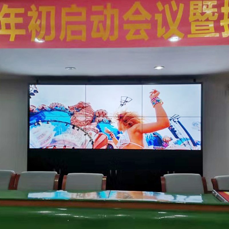 寧遠電信公司2x3三星55英寸3.5mm雙邊拼縫